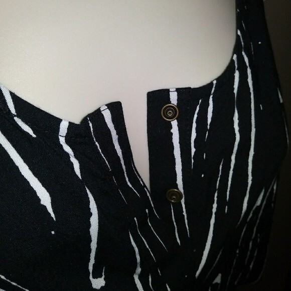 Merona Black‎ & White Romper NWT - Picture 5 of 6